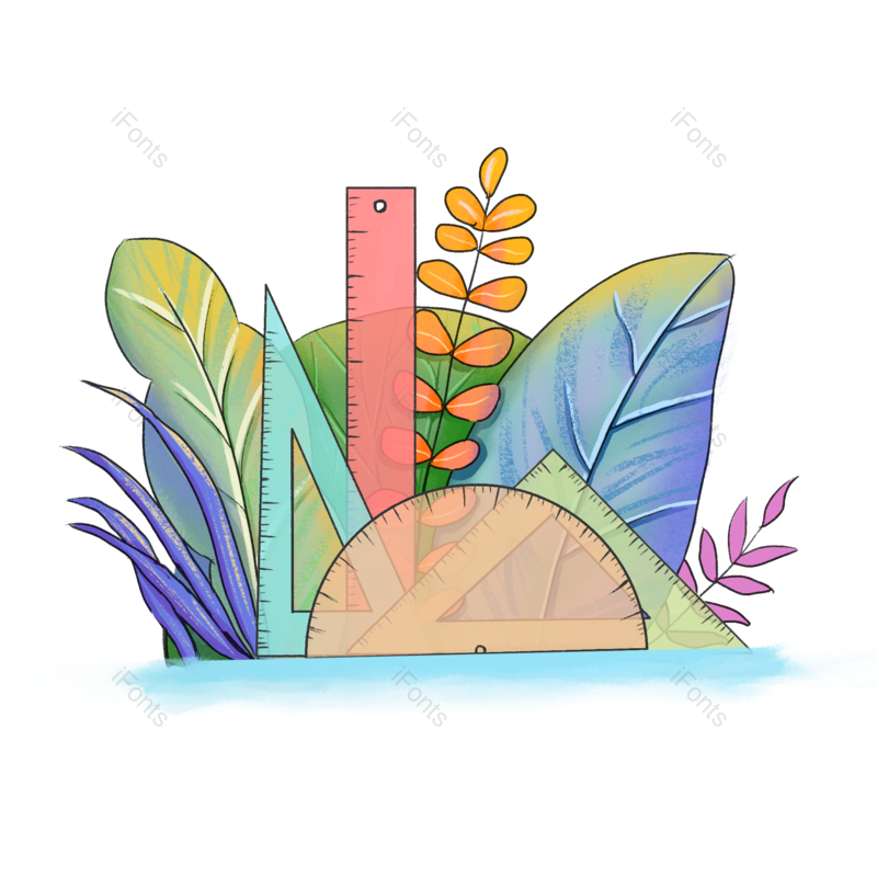 植物手绘图片,小清新元素,手绘PNG,免抠素材